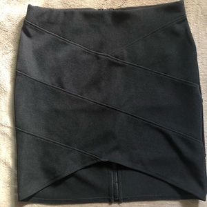 Black mini bandage skirt